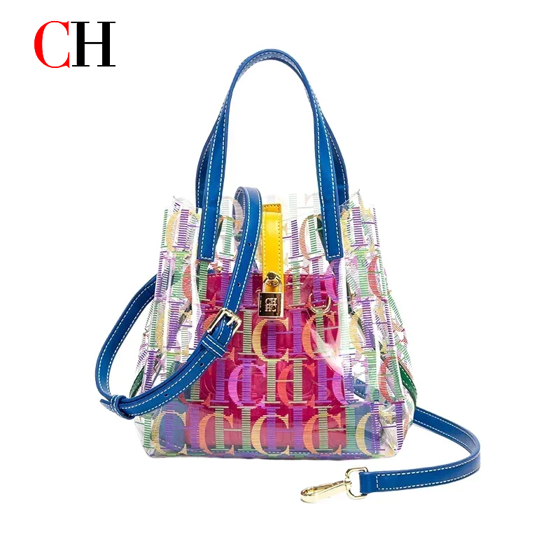 Women'S Bags Handbags - CH Women PVC Transparent Tote Bag