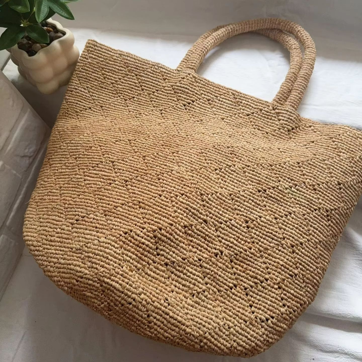 Fashion Style Ins Crochet Hand - Women'S Raffia Bags recension och pris