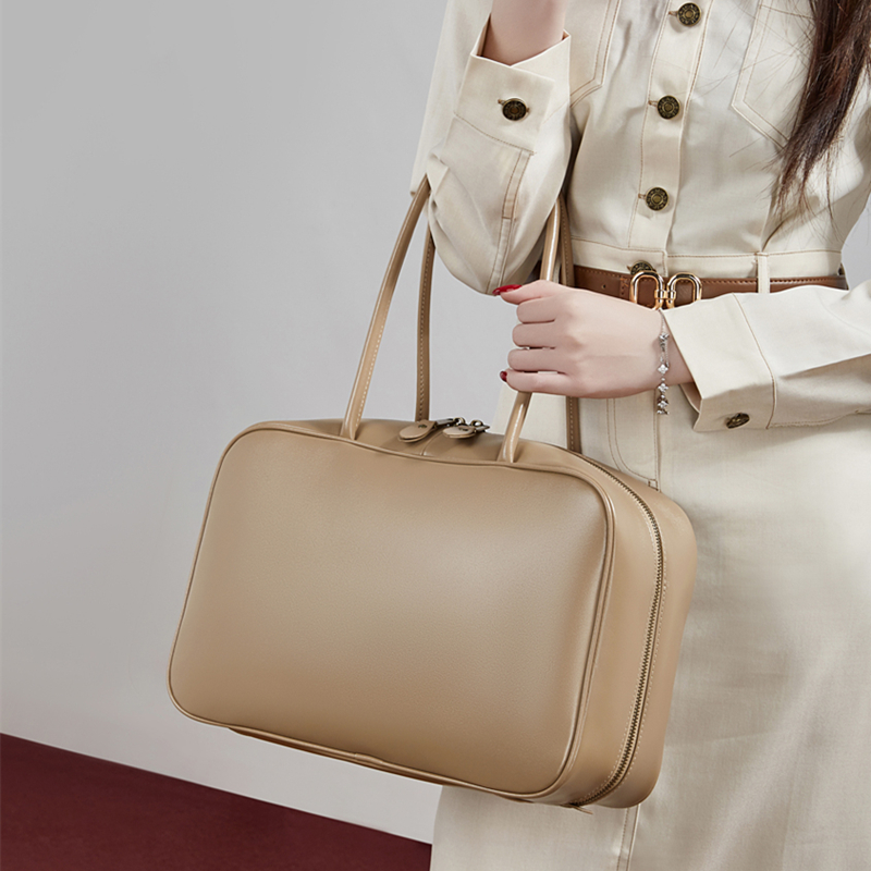 BURMINSA Large Genuine Leather - Women Hand Bags For Office recension och pris