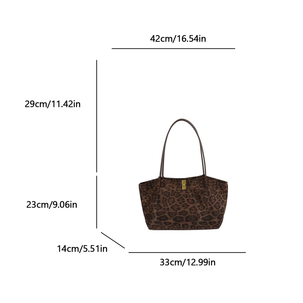Retro Leopard Print Suede Tote - Women'S Bags Handbags recension och pris